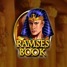 Official Slots logo: Ramses Book Deluxe by Gamomat at Spinbara Casino