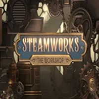 Steamworks The Workshop logo – Slots by Peter & Sons at Spinbara Casino